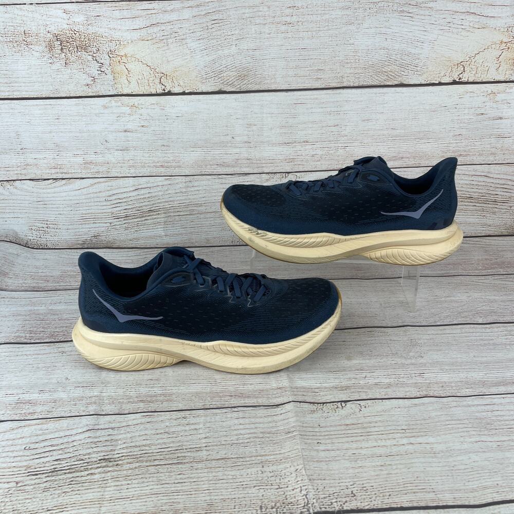 Hoka Mach 6 LA Mens Sz 11.5D Running Shoes Varsity Navy Black